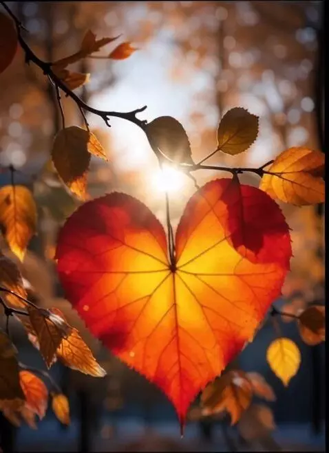 AI Video from prompt: Камера приближается к центру листа, появляется у