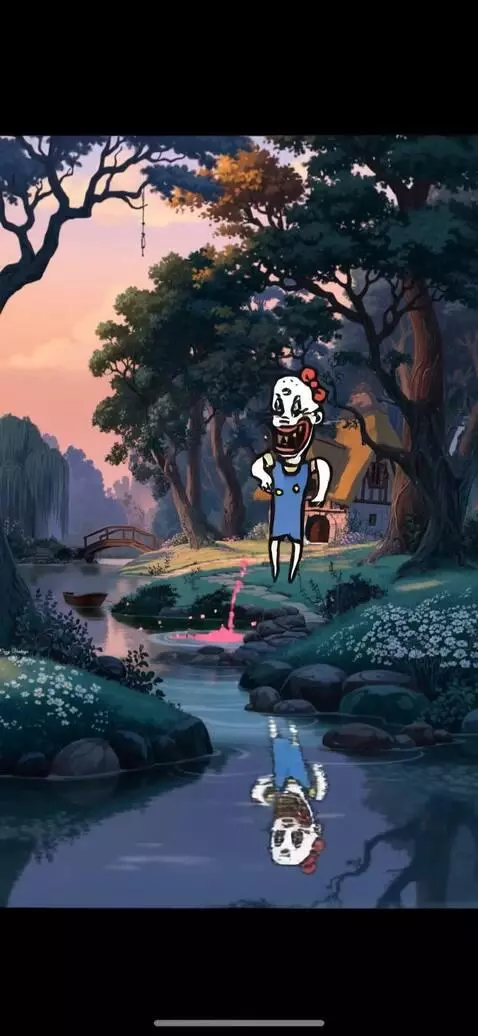 AI Video from prompt: A 2D hand-drawn animation sequence in a childlik