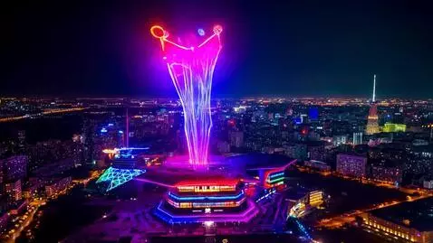 AI Video from prompt: Cinematic aerial shot, year 2099. The camera gli