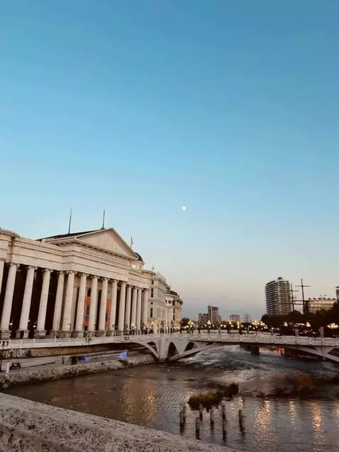 AI Video from prompt: It was in north macedonia use the history of the