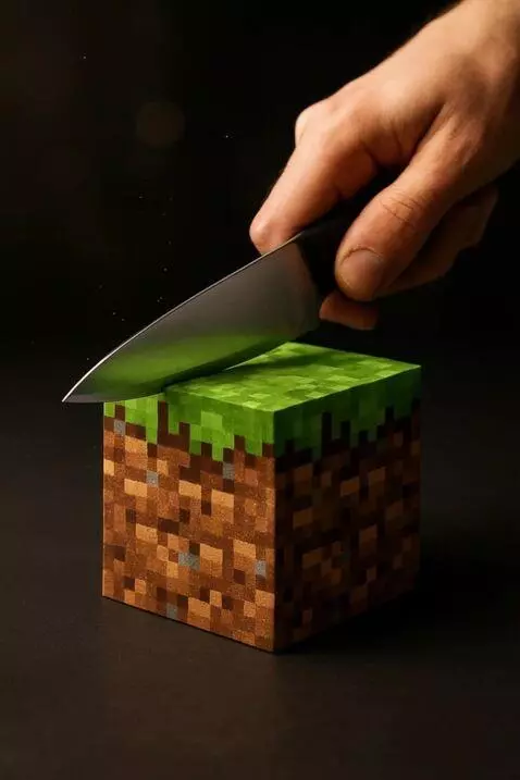 AI Video from prompt: ASMR Cinematic Prompt: A hyper-realistic Minecra