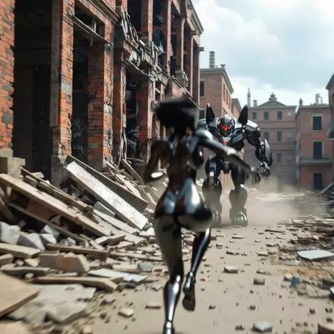 AI Video from prompt: очень крутой бой с очень большим черным боевым р