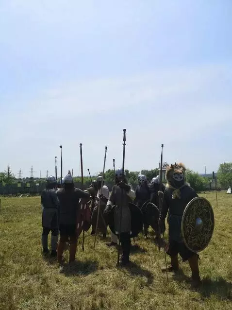 AI Video from prompt: there are twice as many Vikings in the area, and