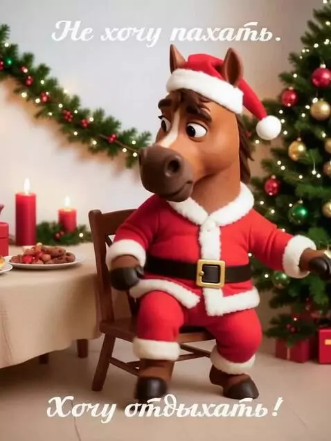 AI Video from prompt: Лошадь танцует и ест пирожное