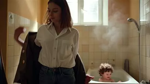 AI Video from prompt: Молодая женщина, одетый в застегнутых куртках и 