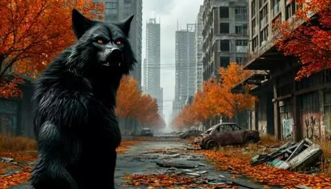 AI Video from prompt: Black werewolf asks a question