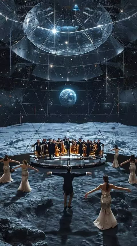 AI Video from prompt: Women fly and dance low above the ground.