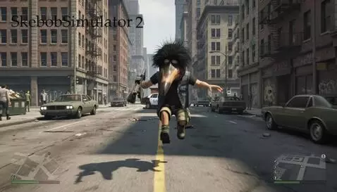 AI Video from prompt: this guy jumps on the floor and after that polic