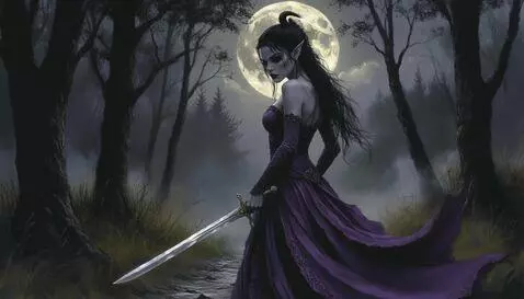 AI Video from prompt: девушка превращается в оборотня