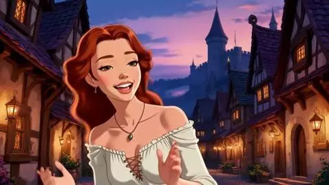 AI Video from prompt: Девушка быстро поёт песню