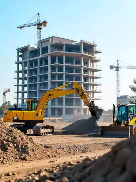 AI Video from prompt: техника работает.  дует втер