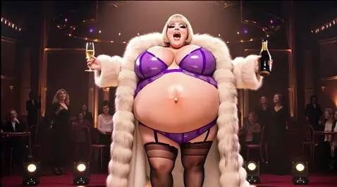 AI Video from prompt: Необычайно плотно надутая как большой аэростат и