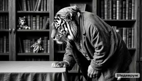 AI Video from prompt: Медленно идёт по комнате, сгорбившись