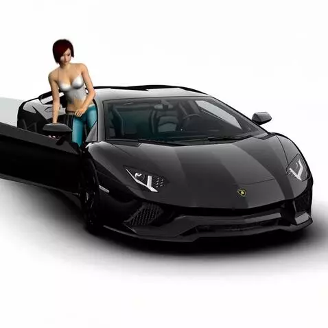 AI Video from prompt: Короткая 5-секундная сцена: девушка в стильном н