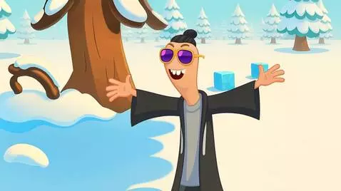 AI Video from prompt: Персонаж увлеченно исполняет танец и подпевает л