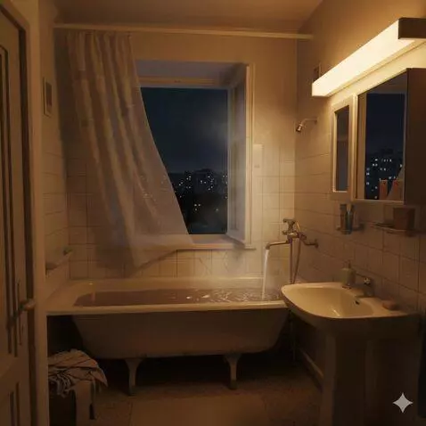 AI Video from prompt: Через окно в комнату влезает пришелец из фильиа 