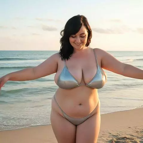 AI Video from prompt: A woman dances a club dance and rips her swimsui