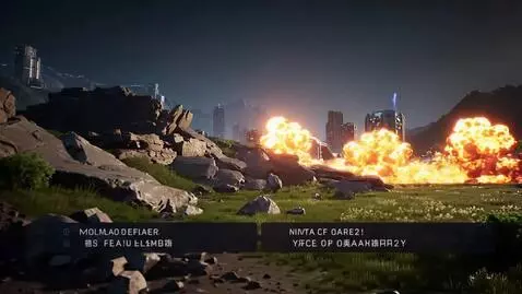 AI Video from prompt: Видео в котором сменяются кадры Blender, UE, MIX