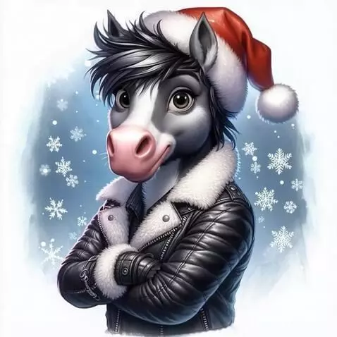 AI Video from prompt: Конь улыбается и посылает сердечко