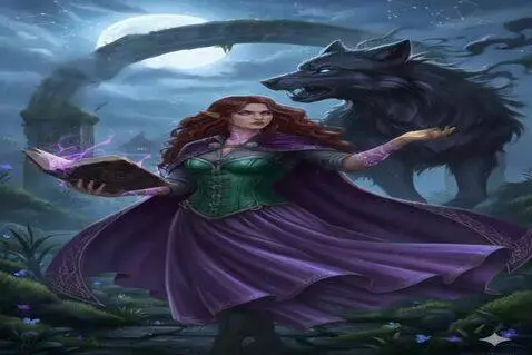 AI Video from prompt: "Animate the image. Magical elements glow, move 