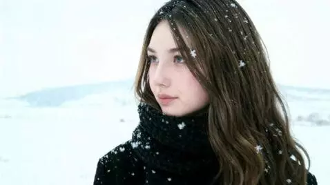 AI Video from prompt: A pretty young 25-year-old Russian woman with a 