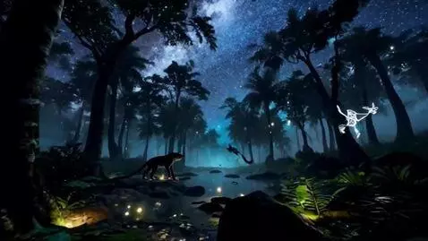 AI Video from prompt: Create a magical realism–style cinematic loop se