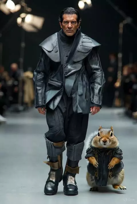 AI Video from prompt: идет прямо вперед в полный рост нормальным естес