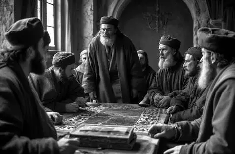 AI Video from prompt: bunch of men Discussing how to increase profits 