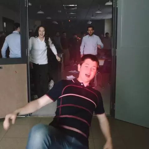 AI Video from prompt: he recieves his test and his mark  is F he turns