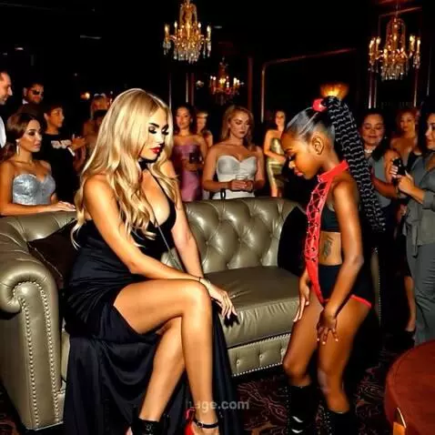 AI Video from prompt: girls on the right kneels down. Girl on the left