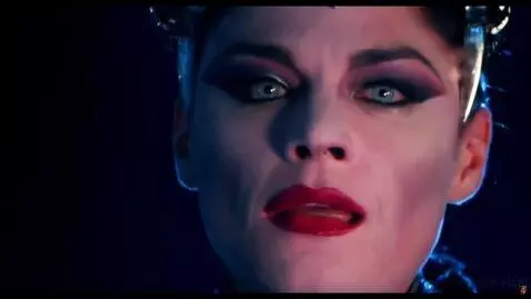 AI Video from prompt: Looking at viewer mouth wide open kissing viewer