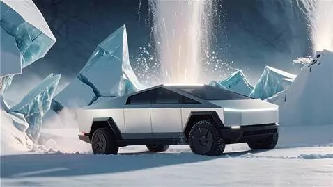 AI Video from prompt: In a dramatic sci-fi sequence, the angular Cyber