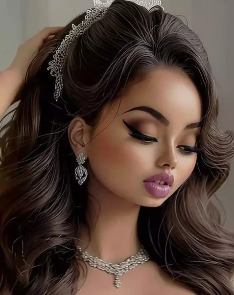 AI Video from prompt: A woman poses from different angles with a flirt