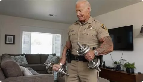 AI Video from prompt: a professional bodybuilder is lifting weights