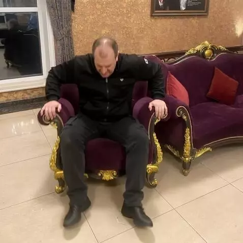 AI Video from prompt: The man gets very angry. He jumps up from his ch