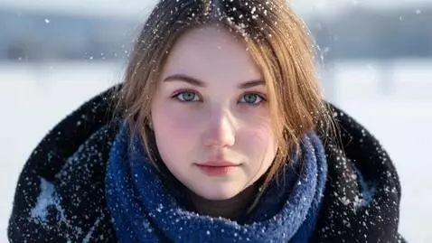 AI Video from prompt: A pretty young 25-year-old woman with a beautifu