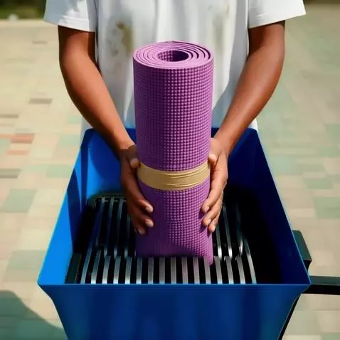 AI Video from prompt: A man in a white t-shirt stands outdoors on a pa