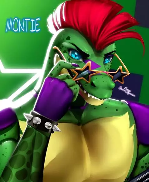 AI Video from prompt: Alligator lizard dude slowly taking his sunglass