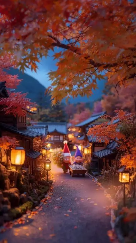 AI Video from prompt: Иллюстрация в стиле детской книги: гномы в забав