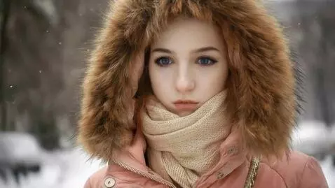 AI Video from prompt: A pretty young 25-year-old Russian woman with a 