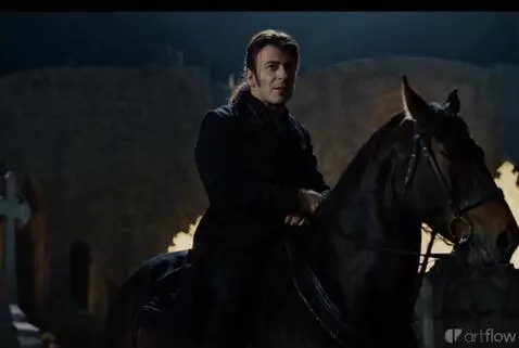 AI Video from prompt: Talking and then riding away