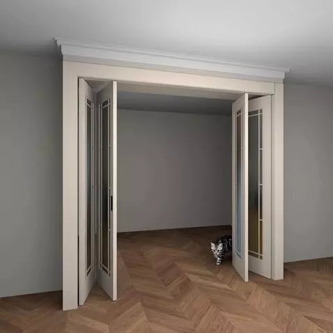 AI Video from prompt: из двери выходит очень маленькая кошка с серыми 