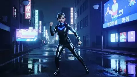 AI Video from prompt: A ultra-detailed photorealistic cyberpunk dance 