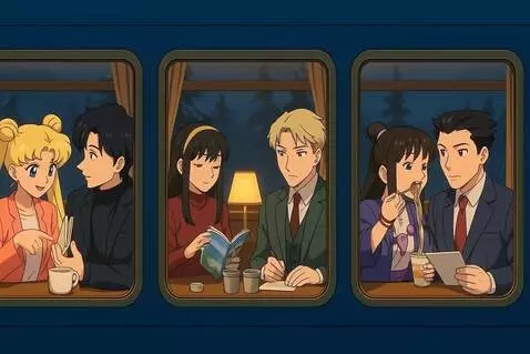 AI Video from prompt: The train moves smoothly along the rails, the ch