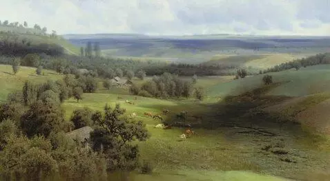 AI Video from prompt: landscape, camera slowly motion up