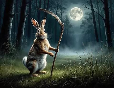 AI Video from prompt: заяц рассказывает, какая у него замечательная ко