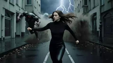 AI Video from prompt: A pretty 25-year-old Russian woman with a beauti