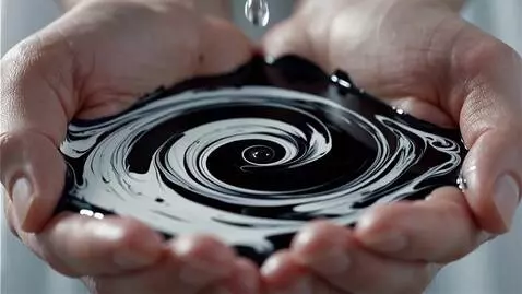 AI Video from prompt: Extreme close-up on cupped hands. A chaotic mix 