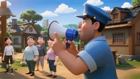 AI Video from prompt: buatkan video 3D animasi pixar, seorang perangka