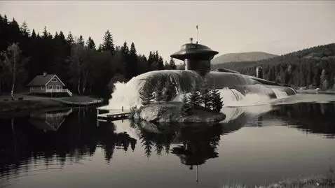 AI Video from prompt: `Cinematic, 1920s silent film aesthetic. ENTIRE 